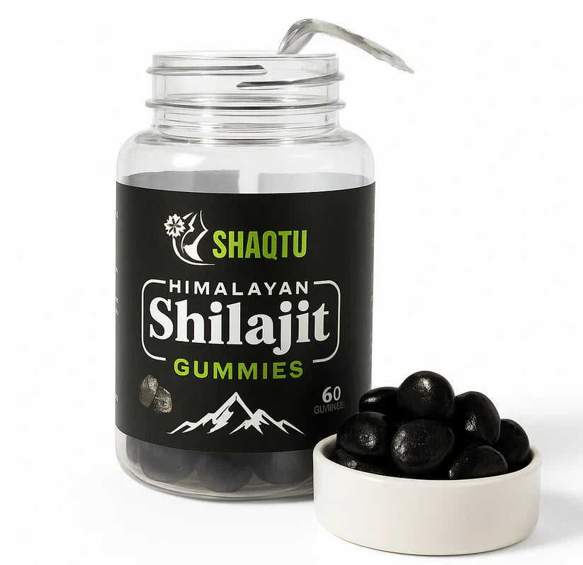 Shaqtu Shilajit Gummies – Natural Energy & Wellness Boost | 60 Gummies (30-Day Supply)